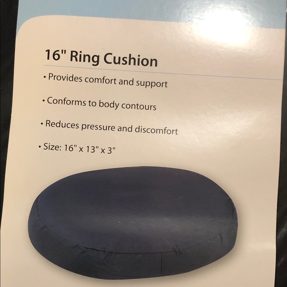 16inch Dark Blue Ring Cushion